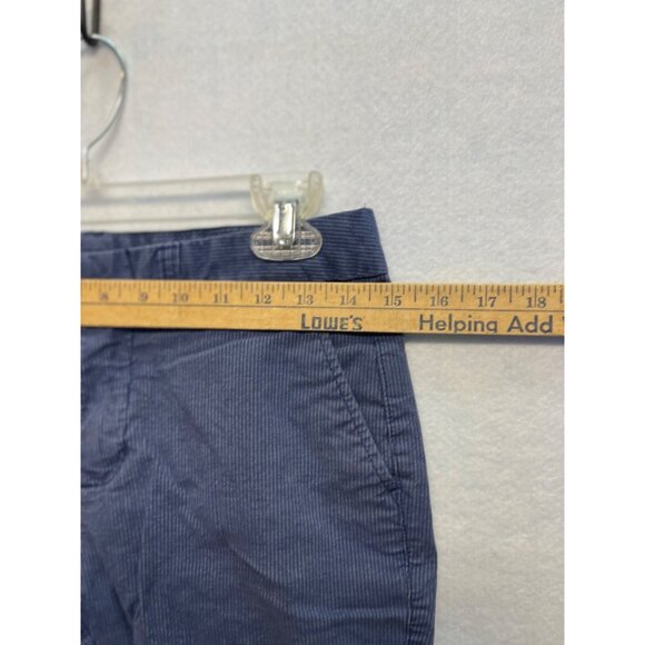 Khakis by Gap Slim City Blue White Striped Casual Shorts Size 2 Bermuda Style - Picture 4 of 11